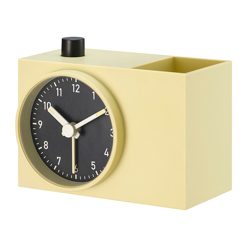 ÖKENMARSVIN - alarm clock, yellow, 11x6x9 cm | IKEA Taiwan Online - E1001080_S4