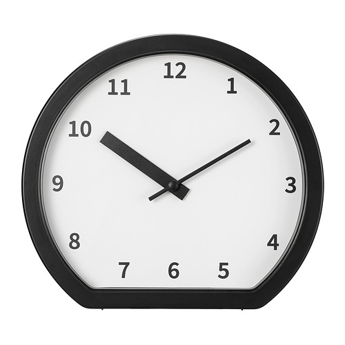 LÖVGRODA - clock, black, 22x20x4 cm | IKEA Taiwan Online - E1001081_S4