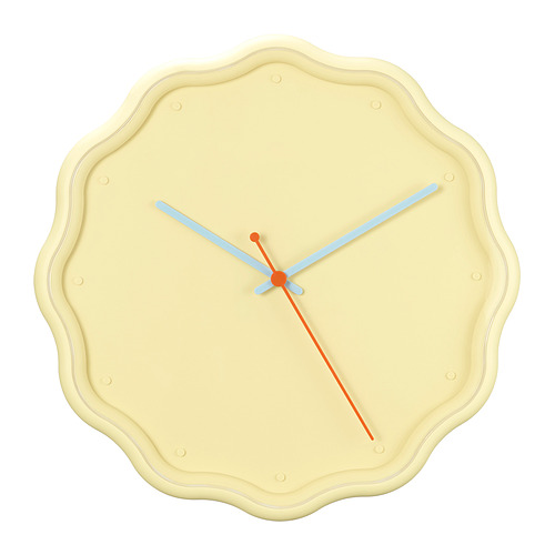 LAVSKRIKA - wall clock, flower-shaped yellow, 31 cm | IKEA Taiwan Online - E1001083_S4