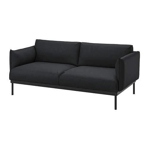 ÄPPLARYD - 2-seat sofa, Gunnared black/grey | IKEA Taiwan Online - PE932253_S4