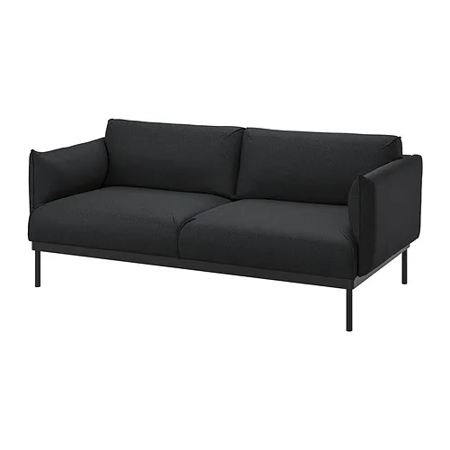 ÄPPLARYD - 雙人座沙發，Gunnared 黑色/灰色 | IKEA 線上購物 - PE932253_S4