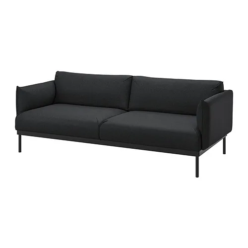 ÄPPLARYD - 三人座沙發，Gunnared 黑色/灰色 | IKEA 線上購物 - PE932251_S4