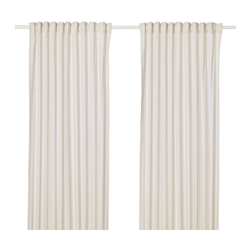 HANNALILL - 窗簾 2件裝, 米色 | IKEA 線上購物 - PE670812_S4