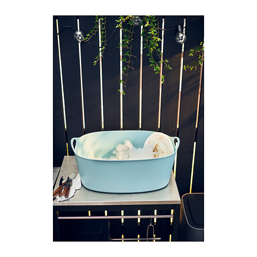 TORKIS - 洗衣籃 室內/戶外用, 藍色 | IKEA 線上購物 - PH142739_S4