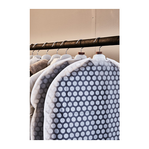 PLURING - 衣物防塵套 3件組, 半透明白色 | IKEA 線上購物 - PH141916_S4