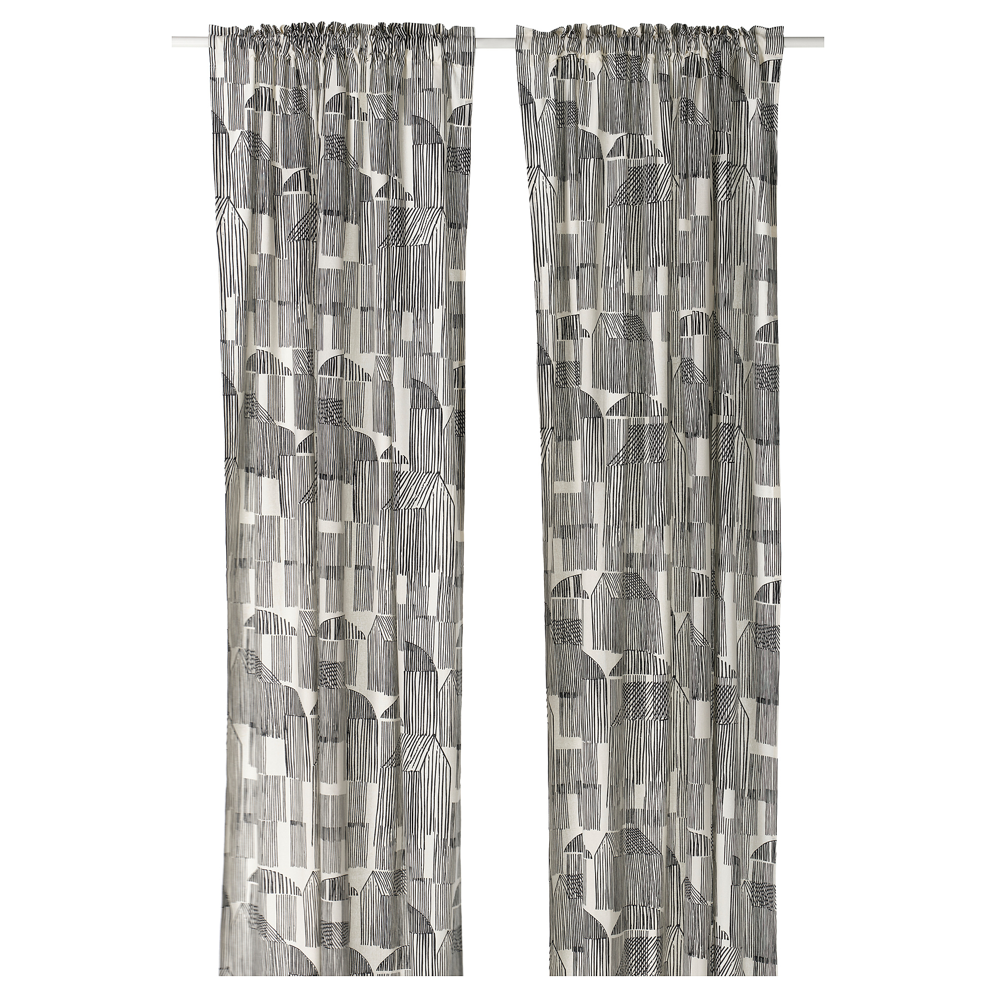 TEMPELFLY curtains, 1 pair