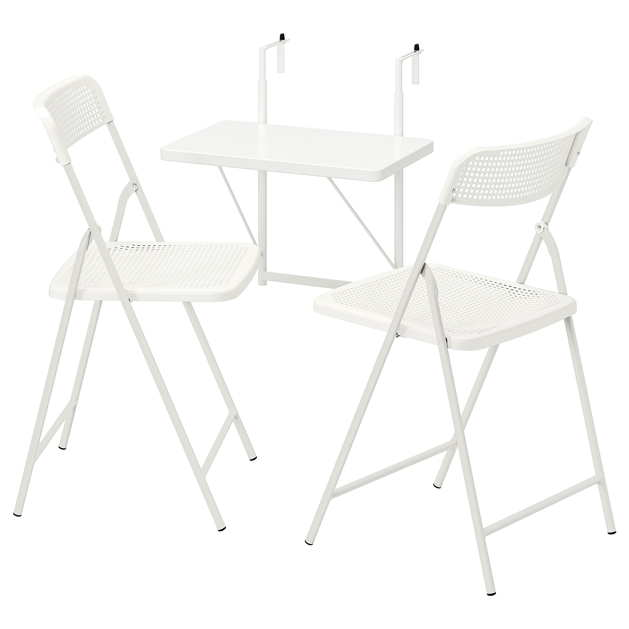 TORPARÖ table f wall+2 fold chairs, outdoor