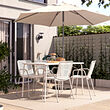 TORPARÖ table+4 chairs w armrests, outdoor
