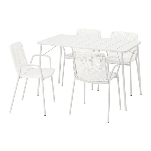 TORPARÖ - 戶外餐桌椅組, 可摺合 白色/白色, 130x74 公分 | IKEA 線上購物 - PE962343_S4