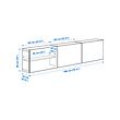 BESTÅ wall-mounted cabinet combination