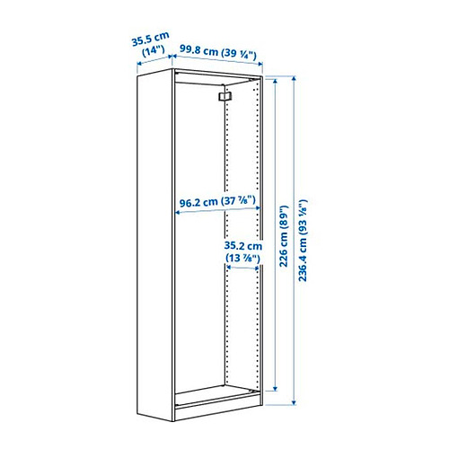 PAX wardrobe frame