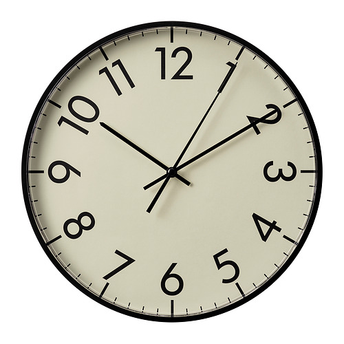 TALLSPARV - wall clock, black/beige, 28 cm | IKEA Taiwan Online - E1001153_S4