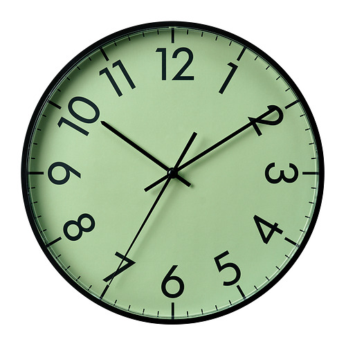 TALLSPARV - wall clock, black/green, 28 cm | IKEA Taiwan Online - E1001152_S4