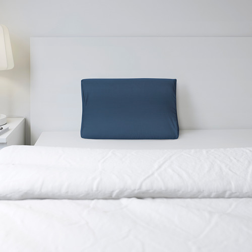 ROSENSKÄRM - pillowcase for ergonomic pillow, dark blue | IKEA Taiwan Online - PE685531_S4