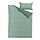 STRANDTALL - duvet cover and pillowcase, grey-green/dark green | IKEA Taiwan Online - PE815866_S1