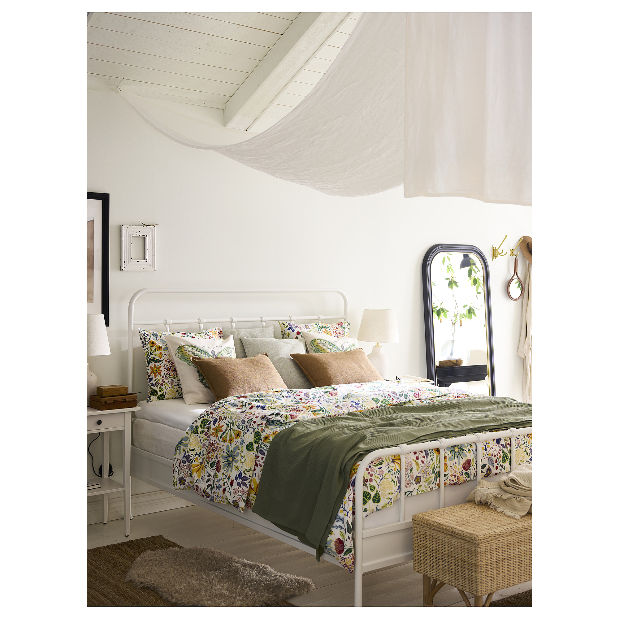 STRANDLUMMER duvet cover and 2 pillowcases