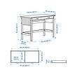 BRYTNING desk with add-on unit