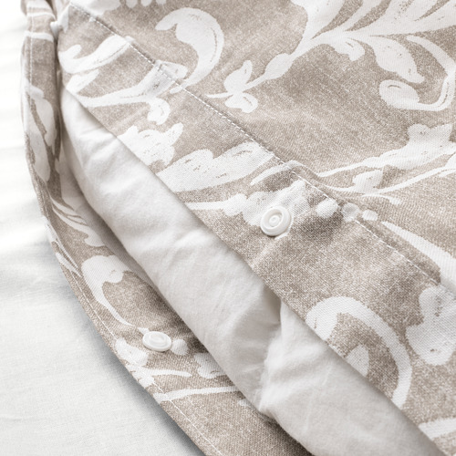 VÅRBRÄCKA duvet cover and 4 pillowcases