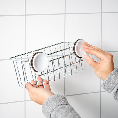 KROKFJORDEN basket with suction cup