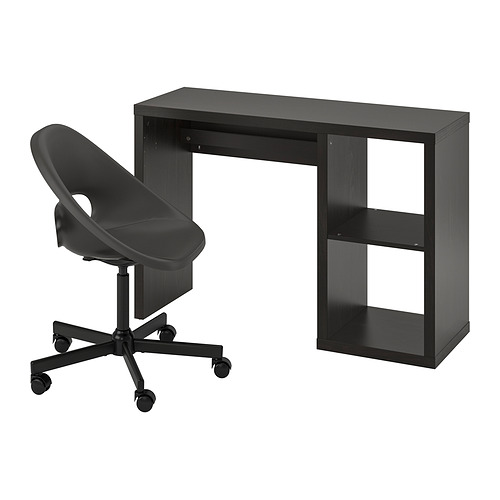 KALLAX/ELDBERGET desk and chair
