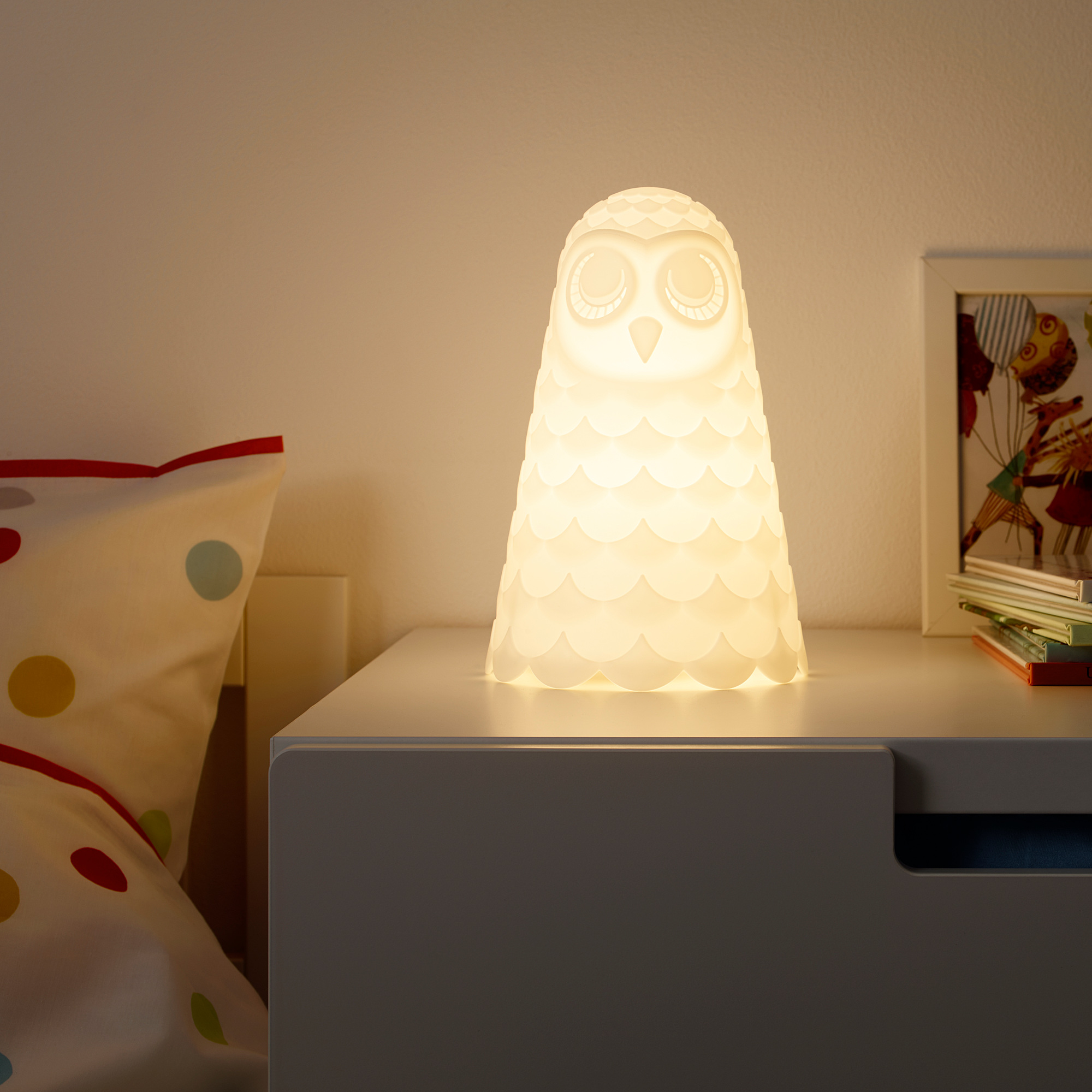 Solbo 桌燈 白色 貓頭鷹 Ikea 線上購物