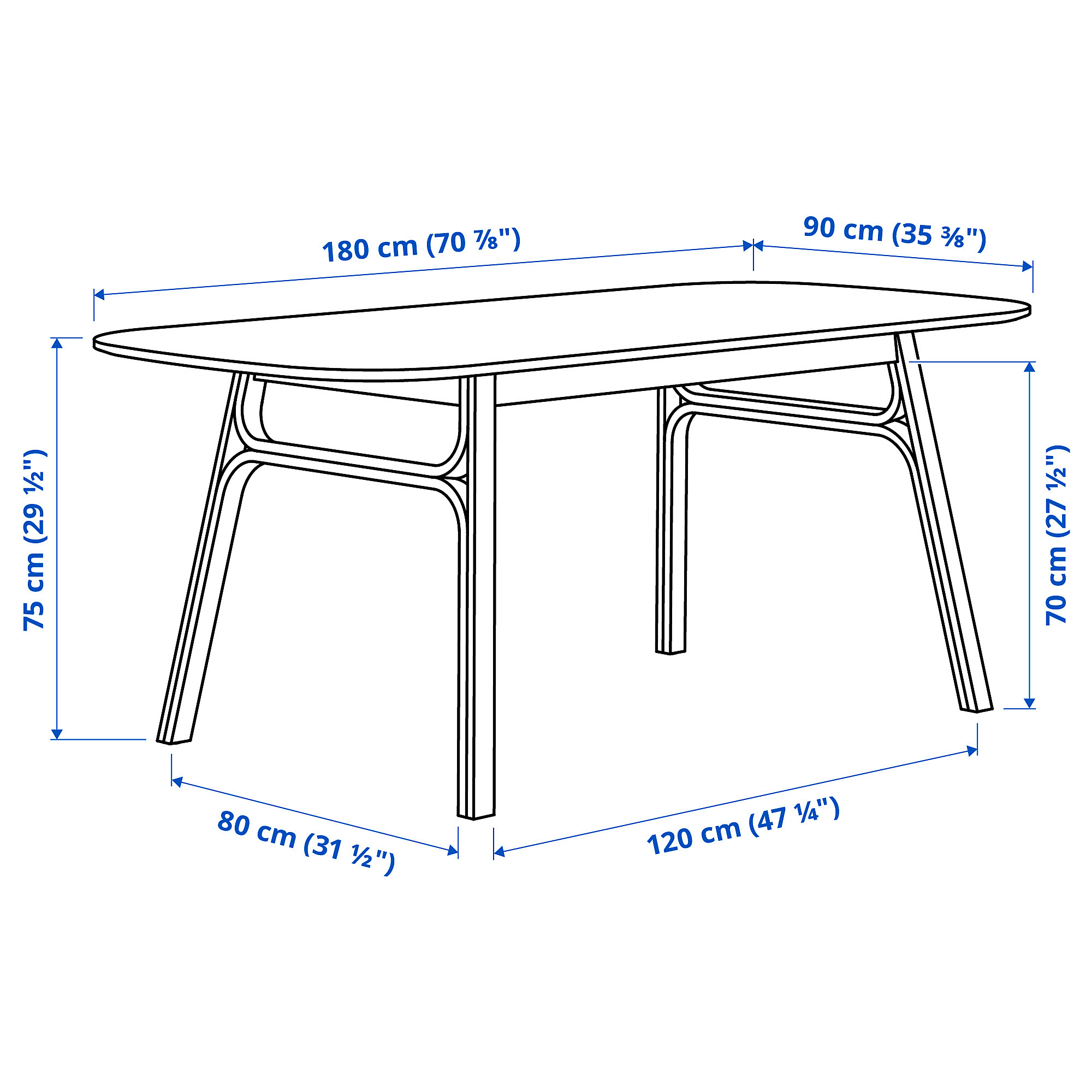 VOXLÖV/VOXLÖV table and 4 chairs