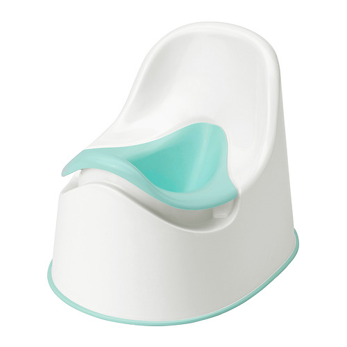 LOCKIG - children's potty, white/turquoise | IKEA Taiwan Online - PE962506_S4