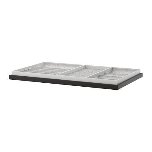 KOMPLEMENT - pull-out tray with insert, black-brown | IKEA Taiwan Online - PE671139_S4