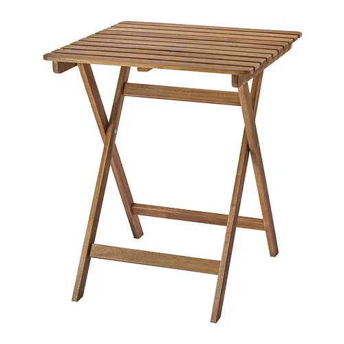 ASKHOLMEN - 戶外餐桌, 折疊式 深棕色, 60x62 公分 | IKEA 線上購物 - PE932476_S4