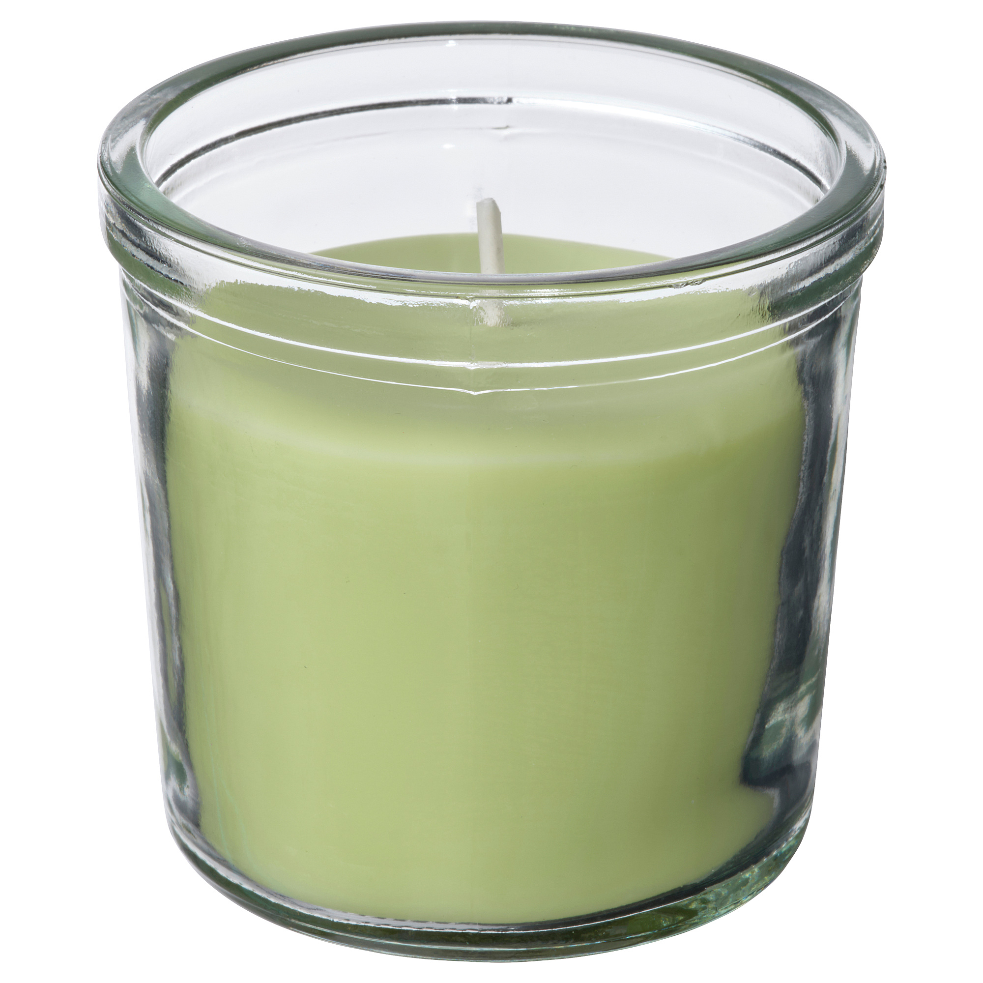 LÖVSKOGSLUND scented candle in glass