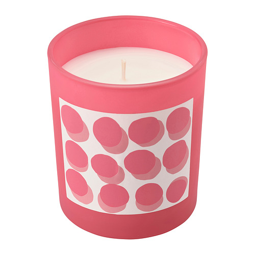 BLODBOK scented candle in glass