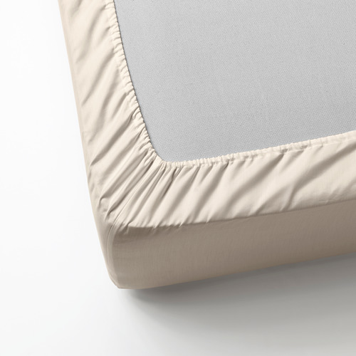 DVALA - fitted sheet, beige | IKEA Taiwan Online - PE632138_S4