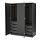 PAX - 衣櫃, 黑棕色/梣木紋, 150x60x201公分 | IKEA 線上購物 - PE557309_S1