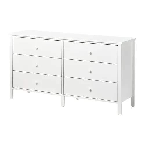 KILBERGET - 抽屜櫃/6抽, 白色/上鎖/解鎖功能, 144x78 公分 | IKEA 線上購物 - PE932527_S4