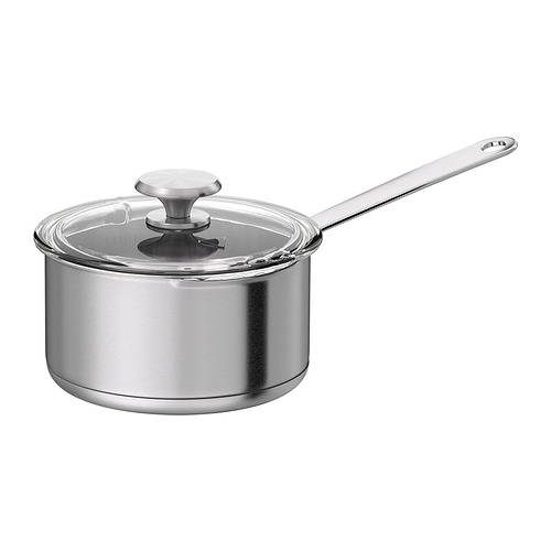 HEMKOMST - saucepan with lid, stainless steel/glass, 2 l | IKEA Taiwan Online - PE859089_S4