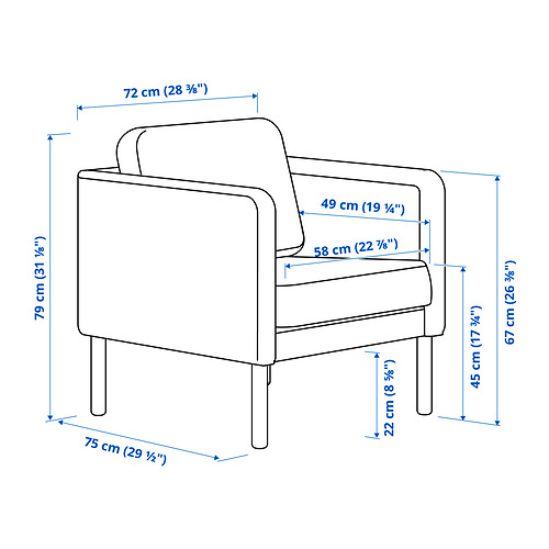 VISKABACKA - armchair | IKEA Taiwan Online - PE859091_S4
