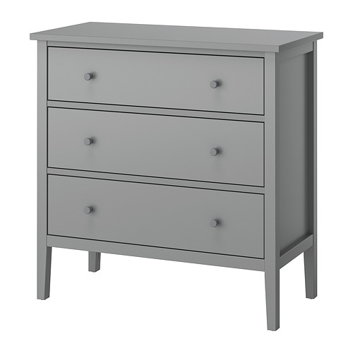 GULLABERG - 抽屜櫃/3抽, 灰色/上鎖/解鎖功能, 99x48x100 公分 | IKEA 線上購物 - PE932627_S4