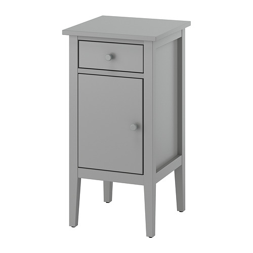 GULLABERG - 床邊桌, 附一個抽屜 附門/灰色, 38x40x75 公分 | IKEA 線上購物 - PE932629_S4