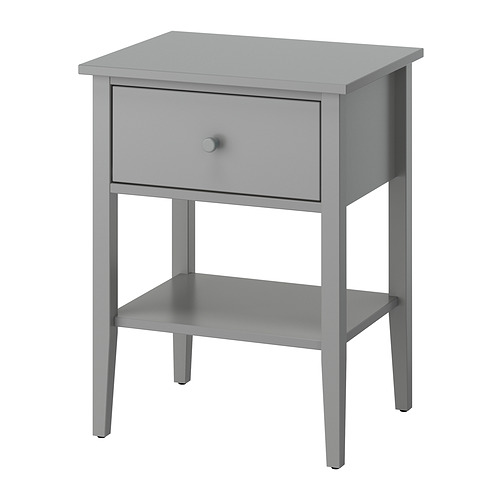 GULLABERG - 床邊桌, 附一個抽屜 附層架/灰色, 53x43x69 公分 | IKEA 線上購物 - PE932634_S4