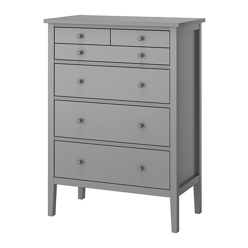 GULLABERG - 抽屜櫃/6抽, 灰色/上鎖/解鎖功能, 89x48x122 公分 | IKEA 線上購物 - PE932635_S4