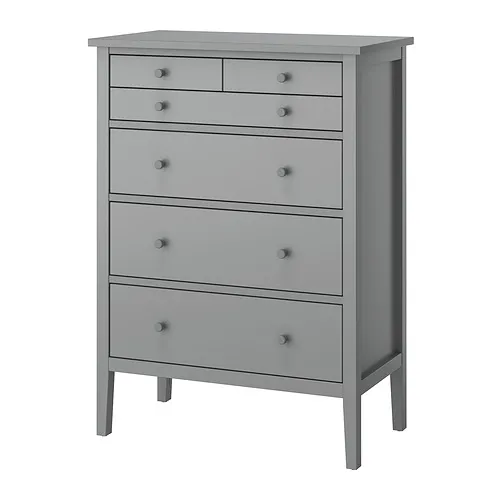 GULLABERG - 抽屜櫃/6抽, 灰色/上鎖/解鎖功能, 89x48x122 公分 | IKEA 線上購物 - PE932635_S4