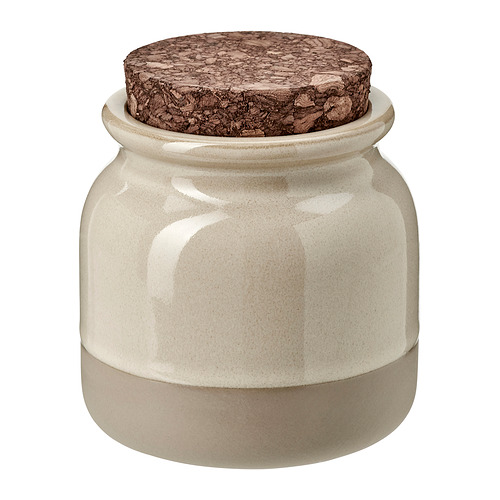 BRUGDHAJ - jar with lid, beige, 0.3 l | IKEA Taiwan Online - PE962668_S4