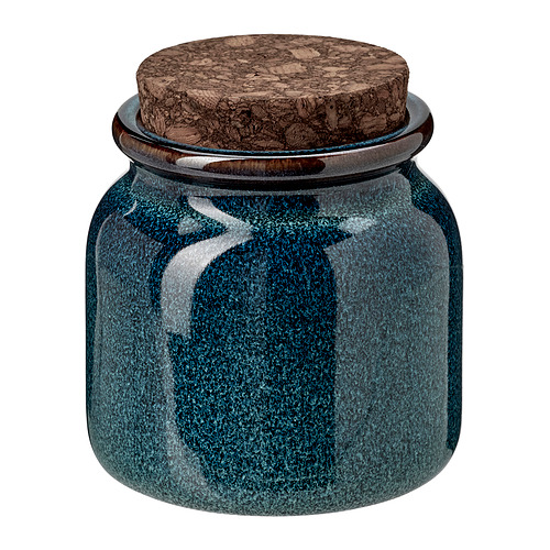 BRUGDHAJ - jar with lid, blue, 0.3 l | IKEA Taiwan Online - PE962669_S4
