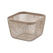 IKEA 365+ - food storage basket, metal/light grey-brown, 14x14x10 cm | IKEA Taiwan Online - PE962677_S2 