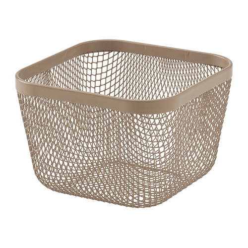 IKEA 365+ - 食物籃, 金屬/淺灰棕色, 14x14x10 公分 | IKEA 線上購物 - PE962677_S4