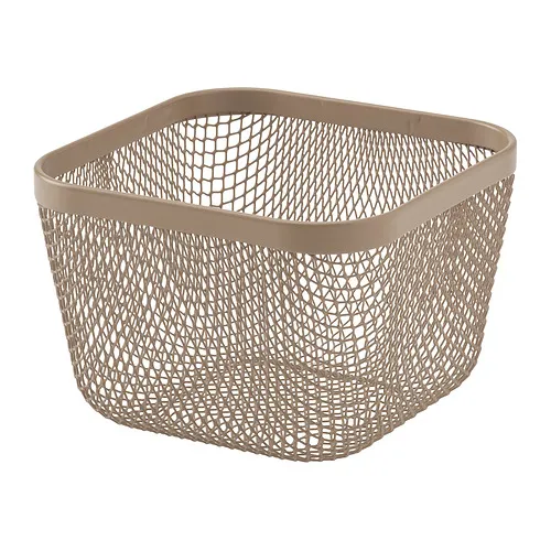 IKEA 365+ - 食物籃, 金屬/淺灰棕色, 14x14x10 公分 | IKEA 線上購物 - PE962677_S4