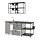 ENHET - 廚房, 碳黑色/灰色 框架 | IKEA 線上購物 - PE816112_S1