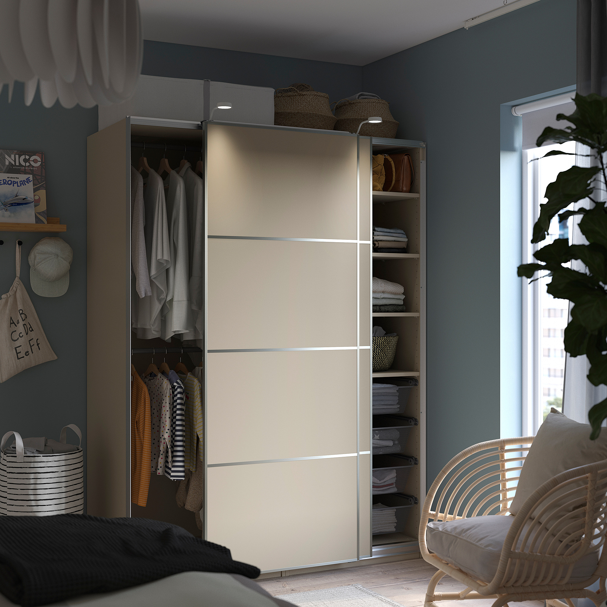 PAX/MEHAMN wardrobe combination