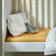 GULDVÄVARE fitted sheet for cot