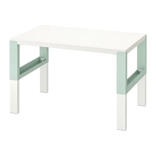 PÅHL - 書桌/工作桌，可調校高度 白色/淺綠色，96x58 公分 | IKEA 線上購物 - E1001400_S4